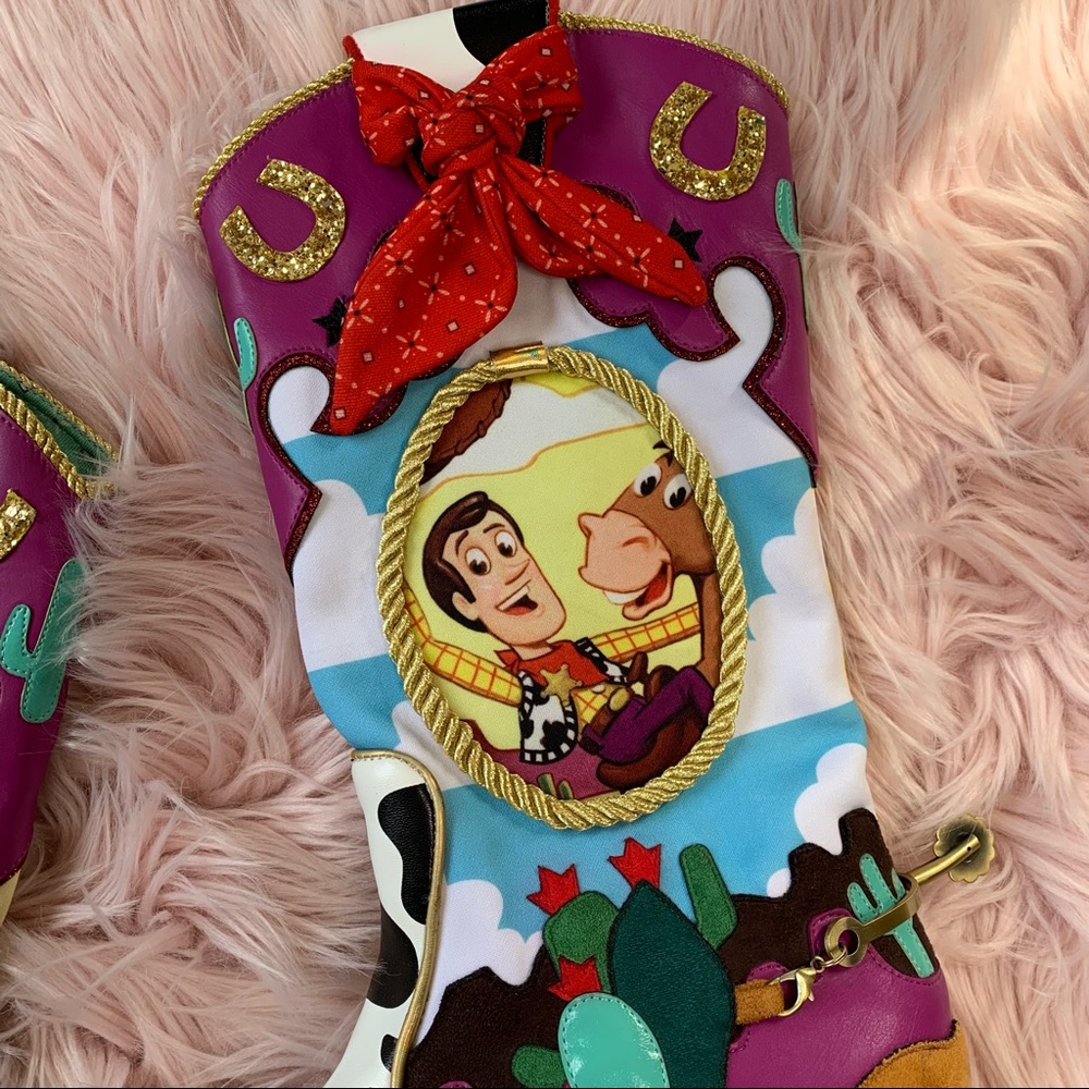 Toy Story RARE Sold Out Irregular Choice Woody Cowgirl / Cowboy Boots - Picture 5 of 12